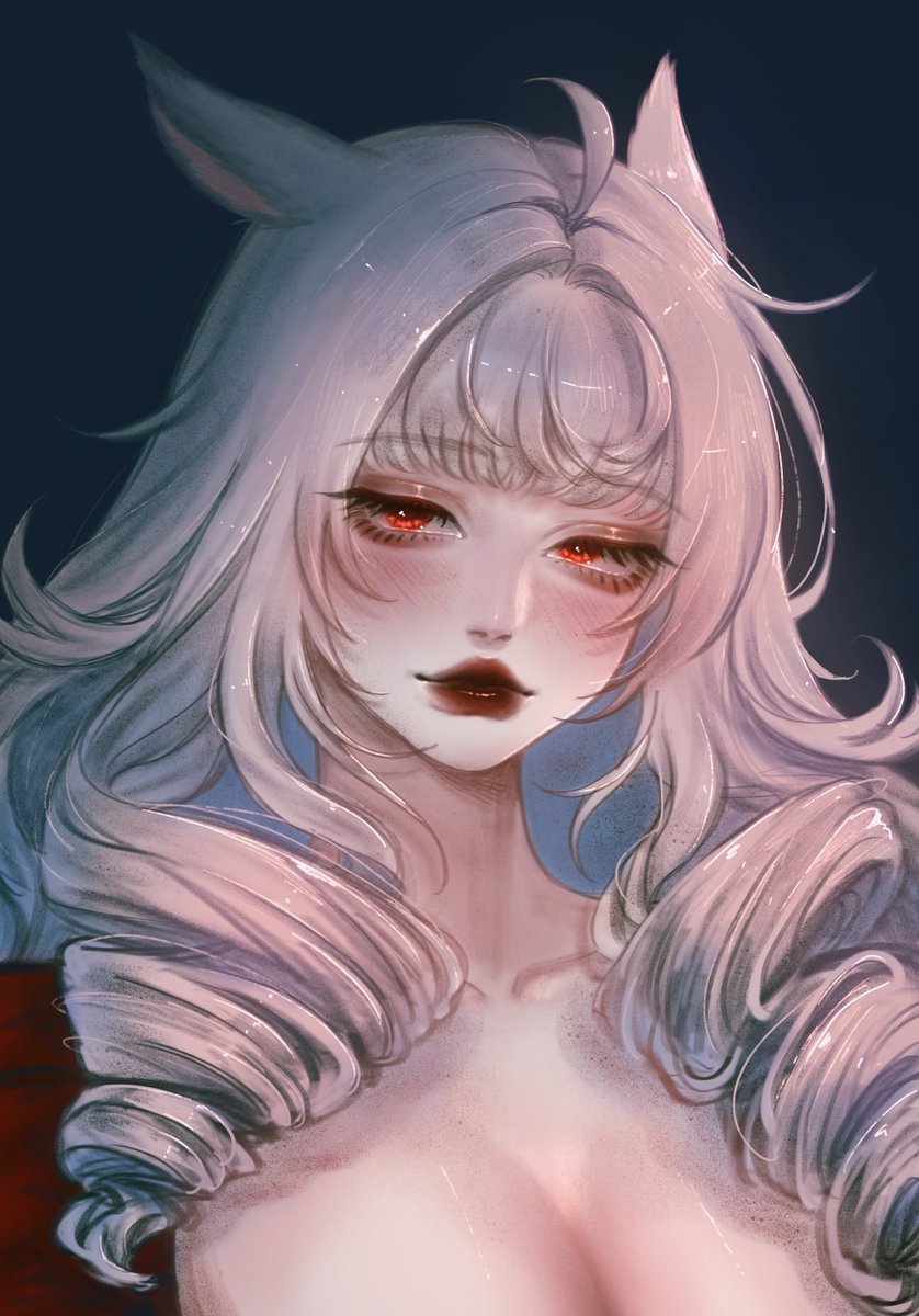 We participated in a secret santa and this beautiful drawing of Peak from @//Aruurii 🍃❣️ made me the happiest on christmas... please perceive her because i cannot stop staring at her beautiful face...!! 😖🩷