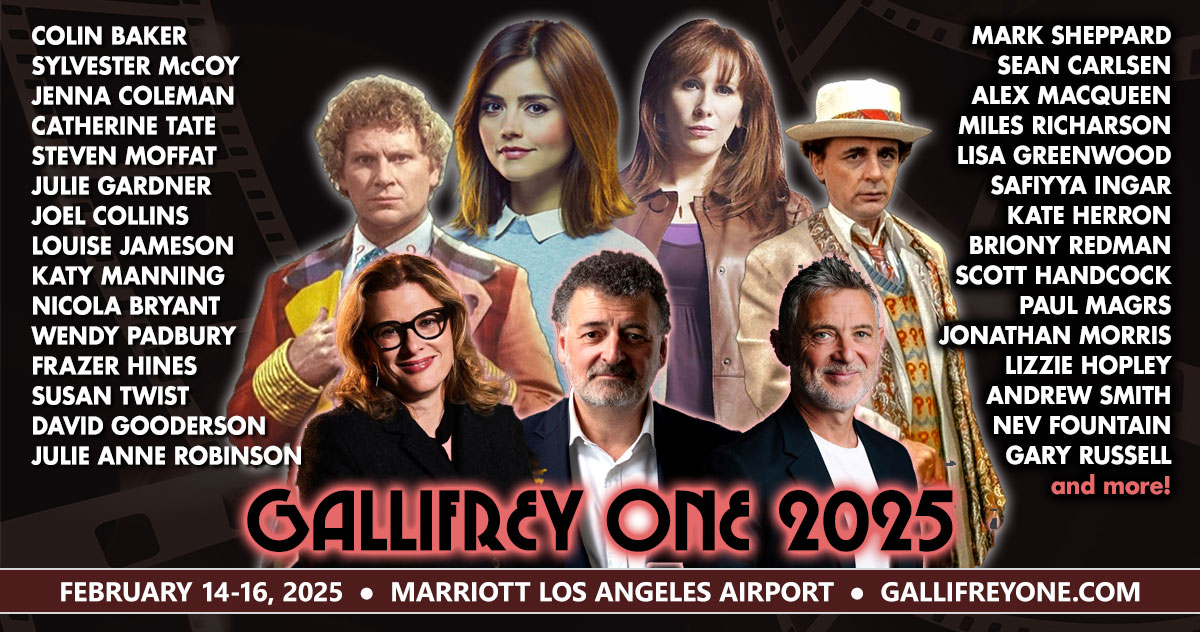 gallifreyone's tweet image. Now's a great time to register for Gallifrey One 2025, the 35th annual North American DOCTOR WHO celebration, February 14-16 at the Marriott Los Angeles Airport Hotel. Tickets are still available at gallifreyone.com - join us! #gally1 #doctorwho #bigfinish #TARDIS #drwho