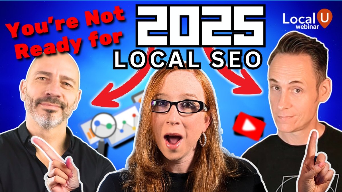 Looking to level up your Local SEO strategies for 2025? In this webinar with Darren Shaw from Whitespark and Luc Durand from Ranking Academy, I discuss what we're seeing work well currently and what strategies are dead in the water. 

📺Watch here: youtube.com/live/VVknd0z-L…