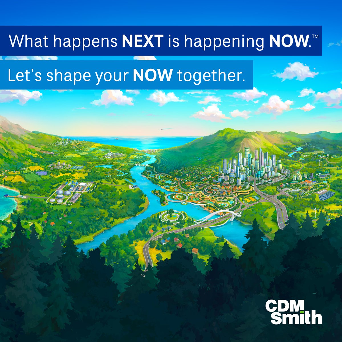 CDMSmith's tweet image. 2025 – A year so promising in opportunities it’s brimming with light. 🌅☀️ 

Let’s forge a path NOW toward a more promising future and greet new horizons together: bit.ly/4h30qRh ⛰️🚀

#CDMSmith #HappyNewYear #NextIsNowAtCDMSmith #NextIsNow