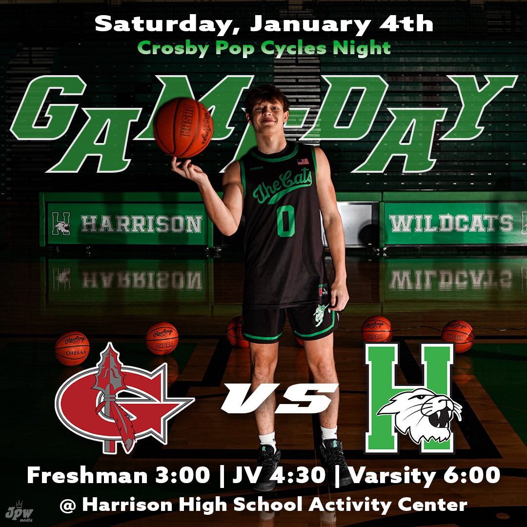 Harrison Wildcats Athletics (@wildcatsofhhs) on Twitter photo Tomorrow! We will see everyone Sat. Jan. 4th for <a href="/SLSDCrosby/">Crosby Elementary</a> Crosby Pop Cycles Night at Wildcat Sports Arena - HOME of <a href="/Skyline_Chili/">Skyline Chili</a> Court. #THINKBIG πππ <a href="/harrison_mbb/">Harrison Basketball</a> <a href="/WhhhsC/">Harrison High School Cheerleading</a> <a href="/HarrisonWildcat/">Harrison High School</a> <a href="/Goshen_Athletic/">Goshen Warrior Athletics</a> <a href="/swocsports/">SWOC Sports</a> <a href="/SLSDSuper/">John C. Hamstra</a> <a href="/slsdpollitt/">Mr. Pollitt</a> Tomorrow! We will see everyone Sat. Jan. 4th for <a href="/SLSDCrosby/">Crosby Elementary</a> Crosby Pop Cycles Night at Wildcat Sports Arena - HOME of <a href="/Skyline_Chili/">Skyline Chili</a> Court. #THINKBIG πππ <a href="/harrison_mbb/">Harrison Basketball</a> <a href="/WhhhsC/">Harrison High School Cheerleading</a> <a href="/HarrisonWildcat/">Harrison High School</a> <a href="/Goshen_Athletic/">Goshen Warrior Athletics</a> <a href="/swocsports/">SWOC Sports</a> <a href="/SLSDSuper/">John C. Hamstra</a> <a href="/slsdpollitt/">Mr. Pollitt</a>