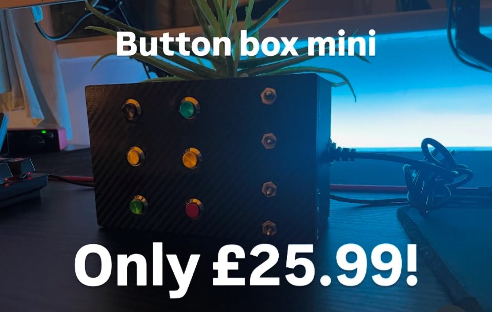 444simulations's tweet photo. Our current product lineup!

Button box mini: £25.99
Simracing Rev light: £17.00
Stream deck holder: £9.00

https://t.co/h9RT4Y7RRY

More products coming soon! https://t.co/lQmb3n0VfG
