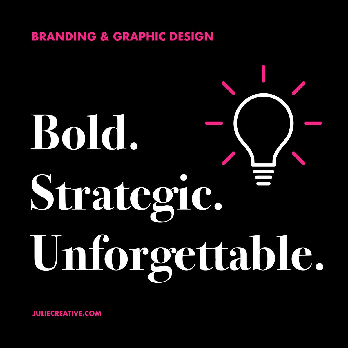 juliecreative5's tweet photo. If you are looking for bold, strategic, and unforgettable design, you've come to the right place. https://t.co/9ZE6X4PvxB