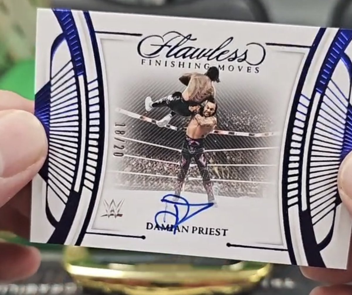 BLegit07's tweet photo. @AewCard @Gunther_AUT @ArcherOfInfamy It’s the “Finishing Moves” card from Flawless https://t.co/3JrHPLW7zA
