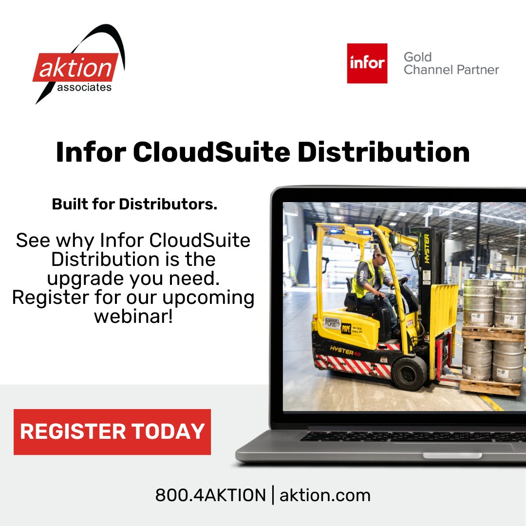 Attention distributors! Join us on Feb 12, 2025, for a webinar exploring why Infor CloudSuite Distribution is the ERP upgrade you need.

💡 Compare Infor vs. NetSuite

✅ See why it’s built for distributors

📍 Register now: event.on24.com/wcc/r/4804201/…

#Distribution #ERP