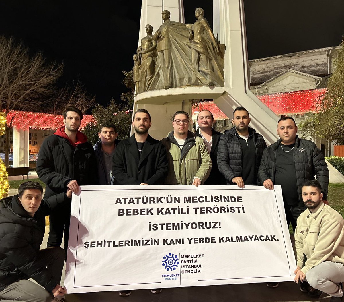 Gazi Mustafa Kemal Atatürk'ün ve silah arkadaşlarının kurduğu Meclis’te bebek katili teröristi istemiyoruz!