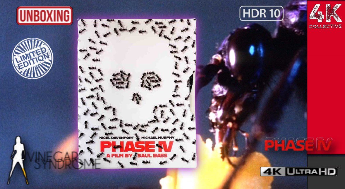 the4kCollectivE's tweet image. And my second title of 2025.

Saul Bass’ Phase IV 4K @UltraHDBluray  limited edition from @VinegarSyndrome unboxing
youtu.be/T9OhIkfFcUQ

#PhaseIV #uhd #4k #ultrahd #PhysicalMedia