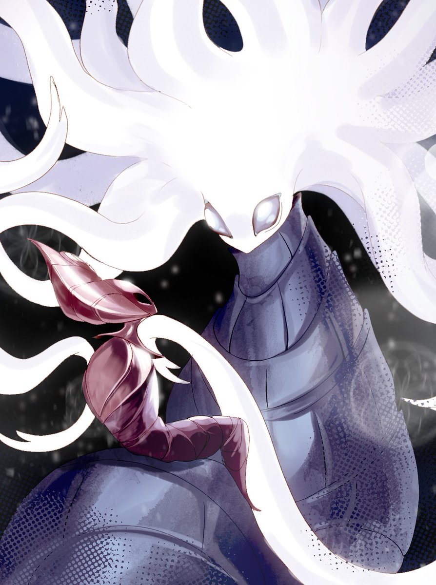 MARNlE_'s tweet image. O majestic one, We beg thee reveal thyself! Our mind is so much less without you in it... #hollowknight