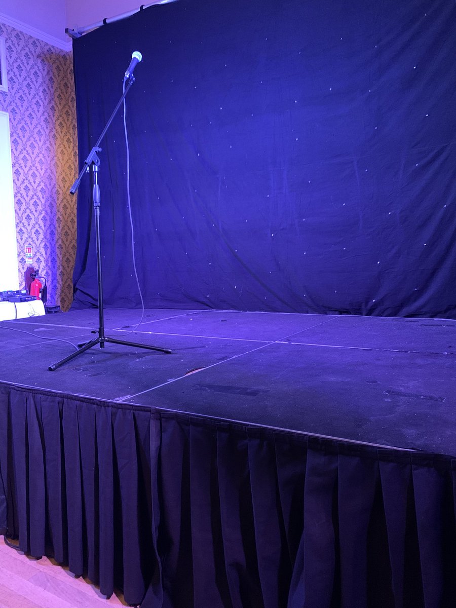 Slight panic daughters boss from Madigans got us front row seats Cavehill Comedy Club Belfast Castle