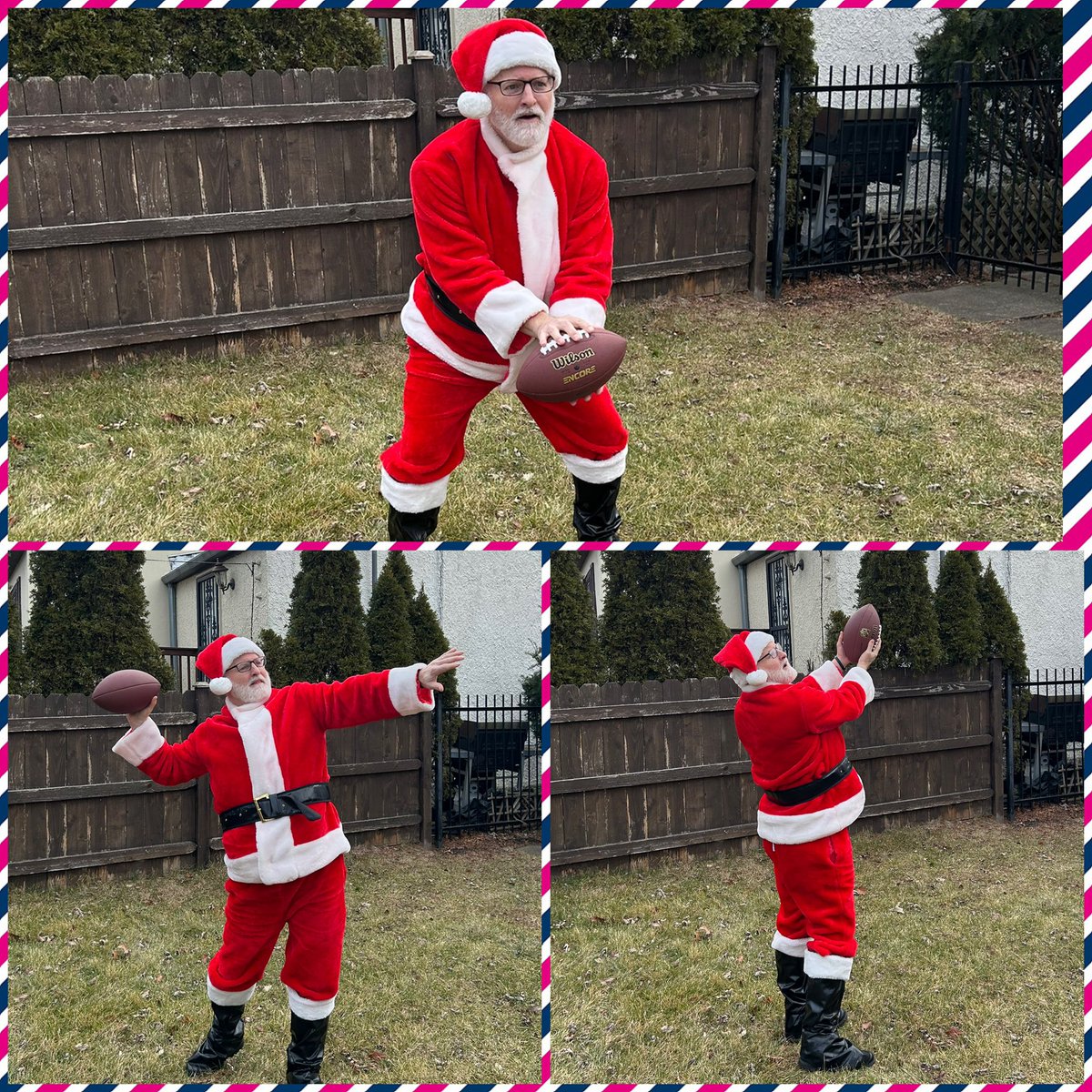 Presents delivered. New Year’s celebrated. Someone’s ready for Sunday:) Go Bears! #BearDown