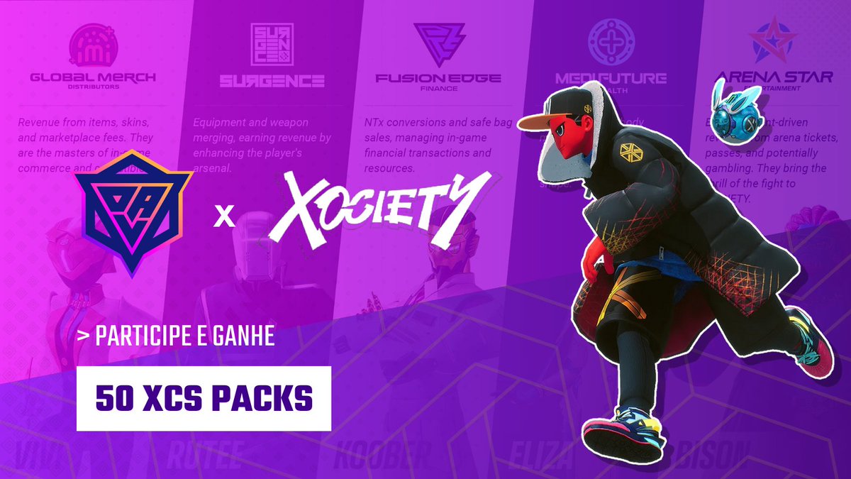 OLAGuildGamesBR's tweet image. Collab com @xocietyofficial 🎁
Quer um pack de #XCS? 🤔

É muito fácil! basta abrir um ticket de suporte no discord.gg/olagg e informar sua carteira da $SUI 💧
Cada pack vem com 3 XCS aleatórios pra vc dar claim no site xcs.xociety.io

50 vagas, boa sorte! 🍀
