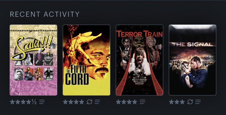 Three of these films take place on NYE.
(Highly recommend the Scala theater doc if you love movies and the people who love them).
#LetterboxdFriday #LastFourWatched