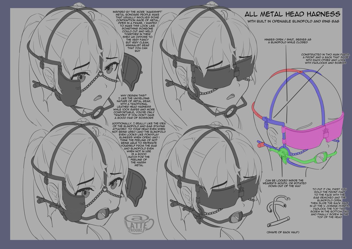 All metal head harness