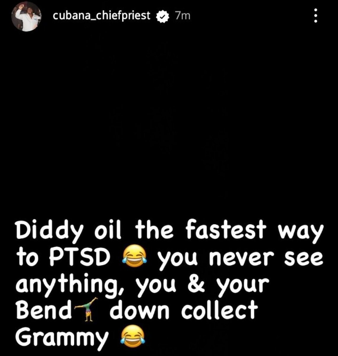 instablog9ja's tweet photo. Cubana Chief Priest does back at Burna Boy https://t.co/jODkt5RhXP