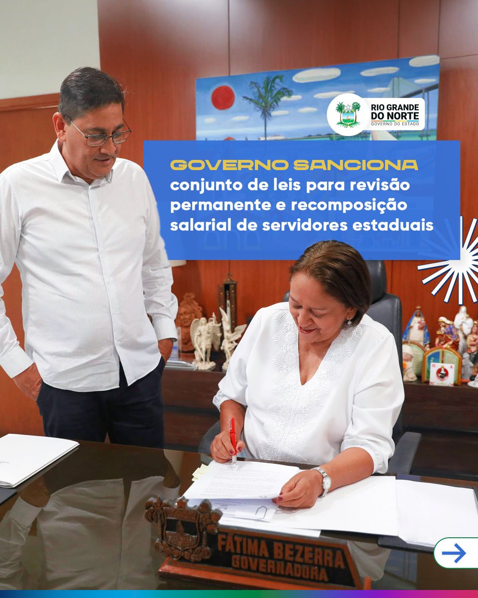 GovernodoRN's tweet image. 📢 Novas leis sancionadas garantem direitos e valorização para os servidores estaduais!

O Governo do Estado acaba de sancionar três leis complementares que trazem avanços históricos para servidores civis e militares 

1/3