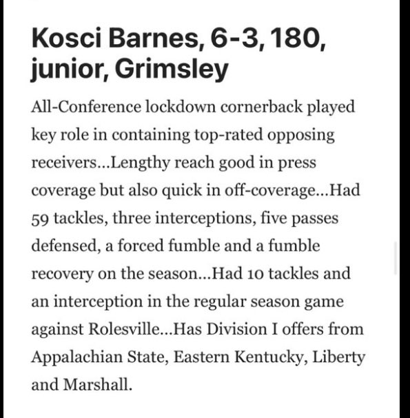 1st team all conference!!
<a href="/jmrigsbee/">Coach Rigs</a> <a href="/RecruitGrimsley/">Recruit Grimsley Football</a> <a href="/grimsleyfb/">Grimsley Football</a> <a href="/CoachSanders14/">Coach Sanders</a> <a href="/CoachC_Collins/">Chris Collins</a> <a href="/CoachColtonKorn/">Colton Korn</a> <a href="/CoachLocks/">Michael Locksley</a> <a href="/CoachKJDillon/">KJ Dillon</a> <a href="/CoachGouveia/">Jeron Gouveia-Winslow</a> <a href="/Tony_TDUB/">Tony Washington</a> <a href="/GameofInchesHSS/">Game of Inches-High School Sports</a>