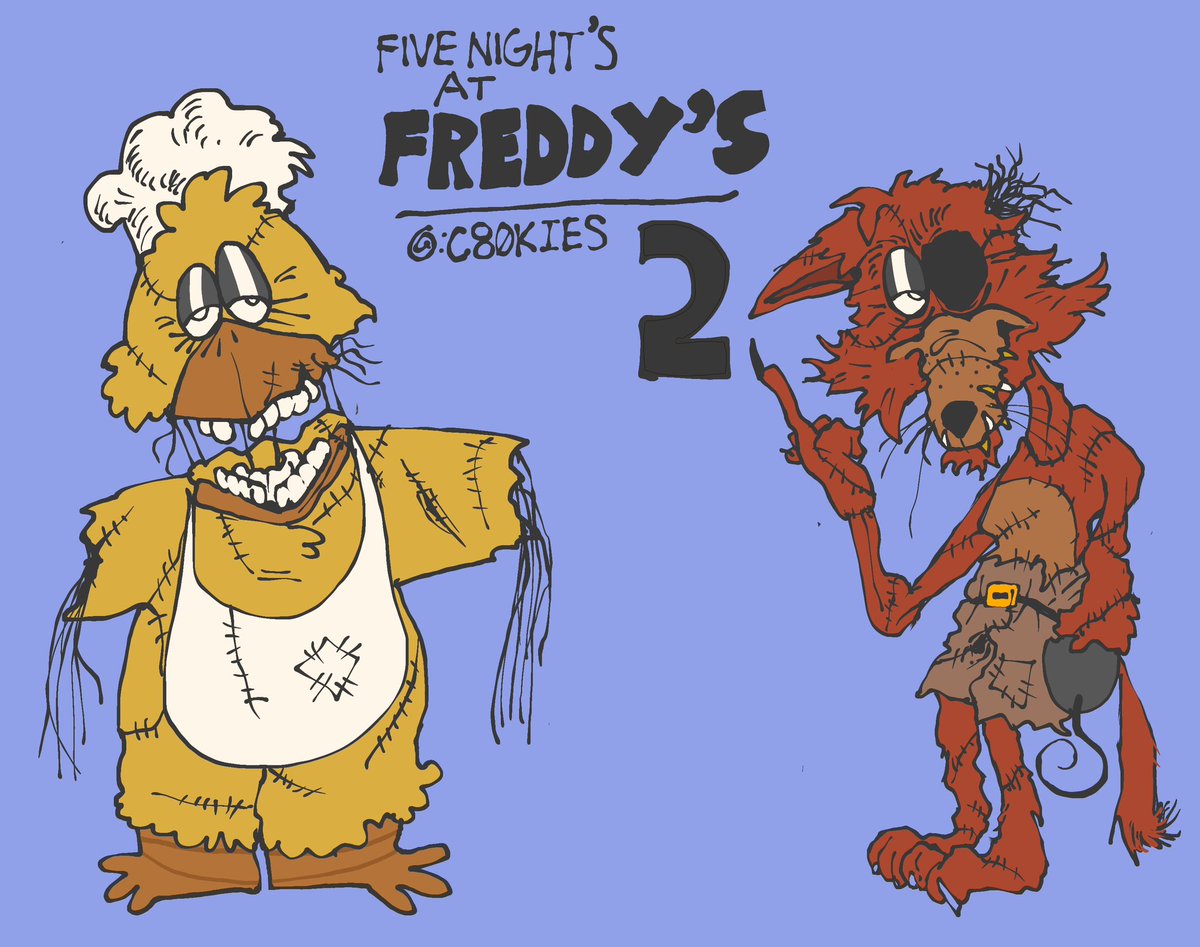 C80KIES's tweet image. The other Freddie’s 2 guys.. 2 electric boogaloo 
.
.
.
#fivenightsatfreddys2 #FNAFart #FNAFfanart #FNAF2art #fnaf