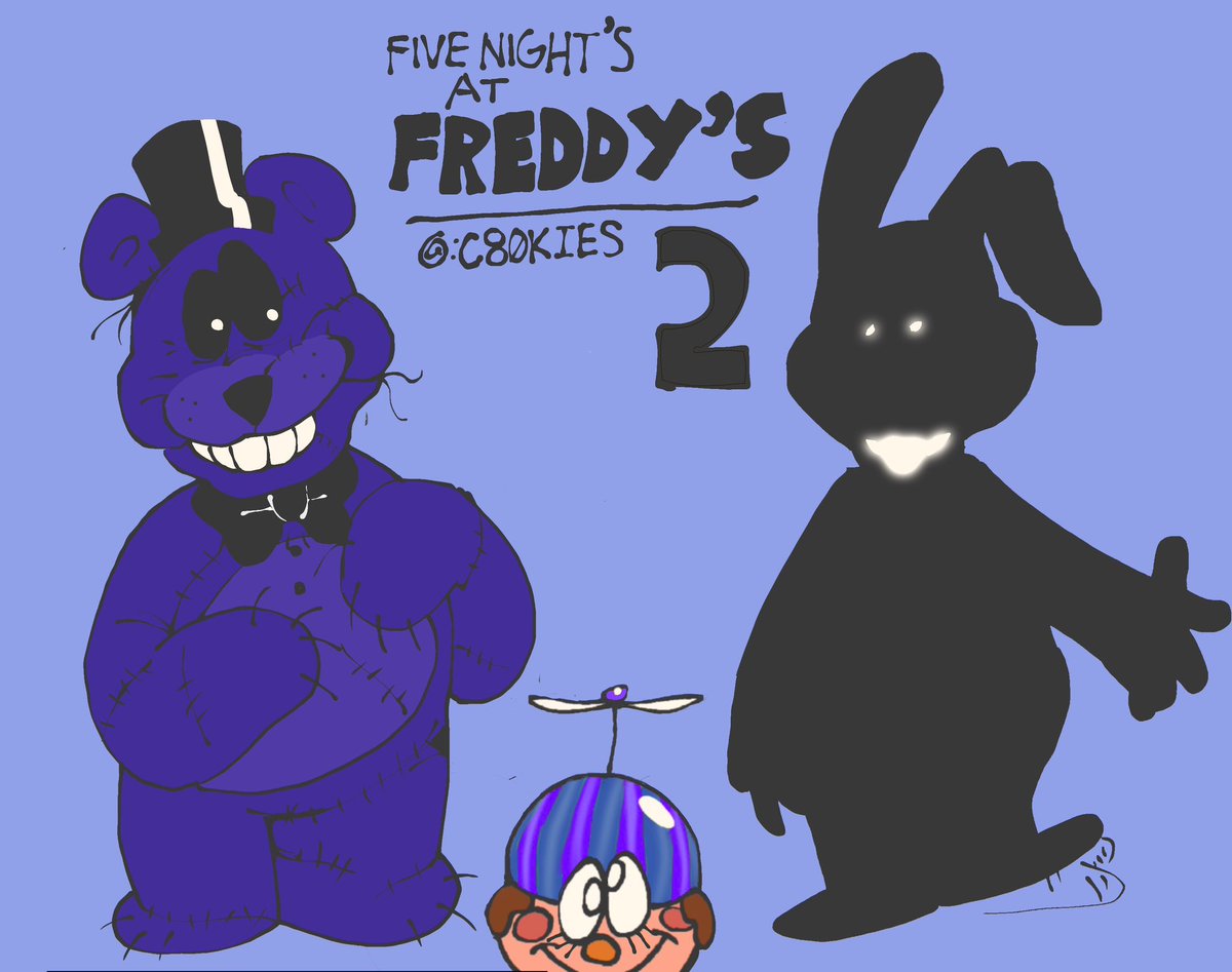 C80KIES's tweet image. The other Freddie’s 2 guys.. 2 electric boogaloo 
.
.
.
#fivenightsatfreddys2 #FNAFart #FNAFfanart #FNAF2art #fnaf