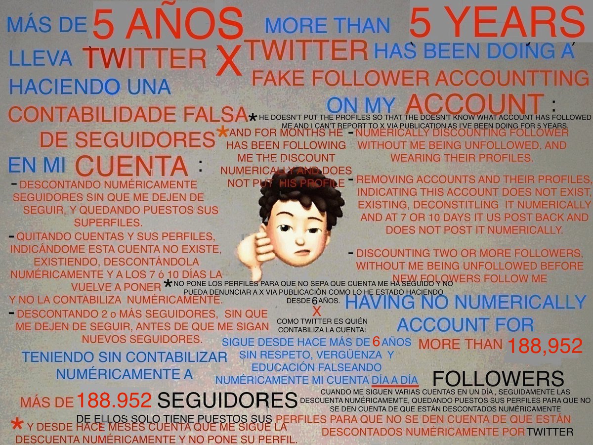#SiNoHacesActuasDeLaFormaQueTeDiceXParaSu
#ProvechoBeneficioNegocioEnPerjuicioDeTuCuentaY
#SeguidoresTeDescuentaNuméricamenteSeguidores
#EsLoQueXEstaHaciendoDesdeHaceMásDe6AñosEnMi
#CuentaSinMotivoParaLograrSuBeneficioNegocio
#DineroQueEsLoÚnicoQueLeInteresaDeMiCuenta👎💶💵💷🇪🇸🇬🇧