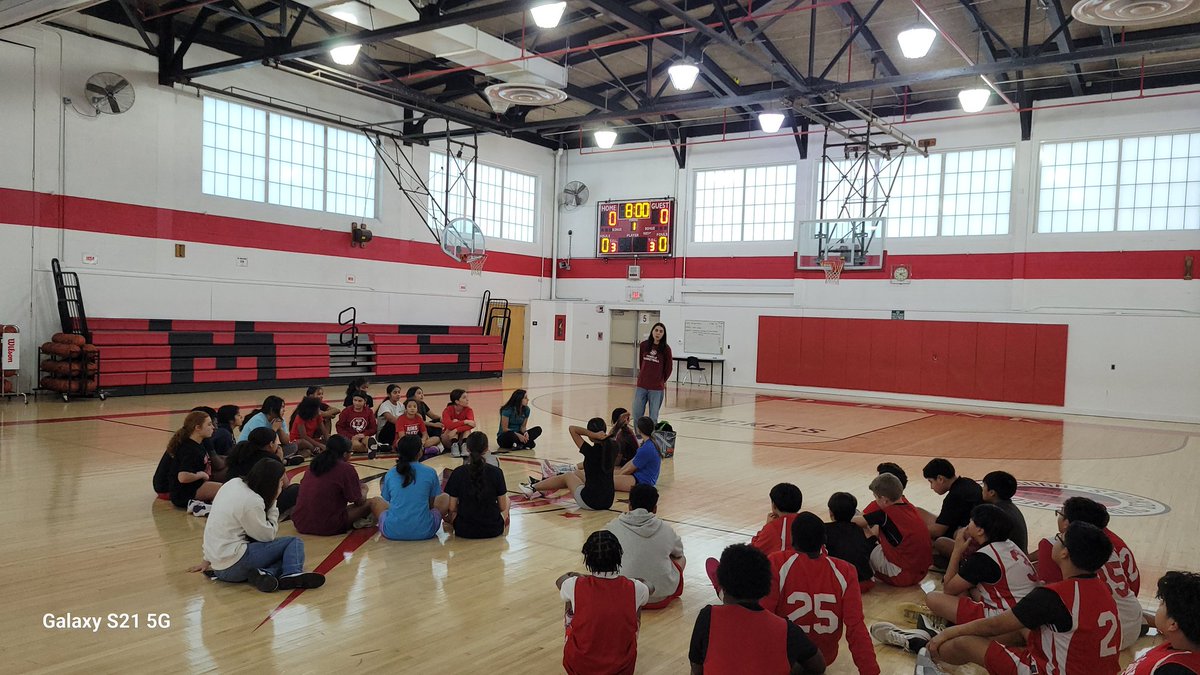 We appreciate having our two-time Lady Rockets alumni champion share an inspirational talk with our current teams.