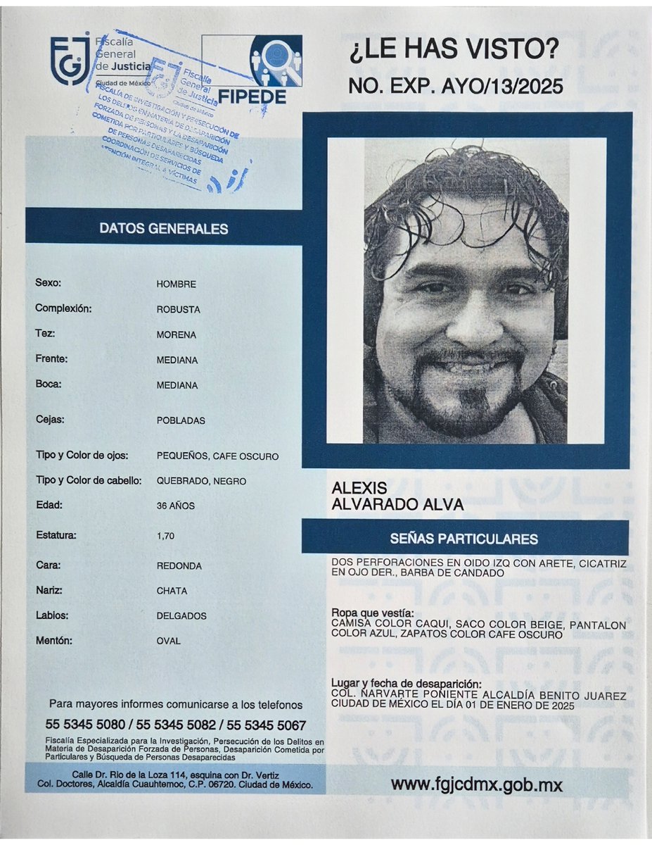 Solicitamos ayuda para que regrese a casa. Cualquier información en la ficha. 🙏