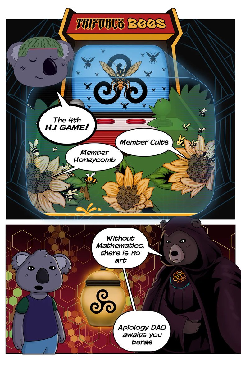3+1 = Apiology DAO

This is the quick maff which shows the cult treasuries. Honey, Diamond Paws, Liquid Backing &amp; Growth all combine to set the foundations for the future.

With your future ahead of you..
The 4th Trial Awaits 🐝