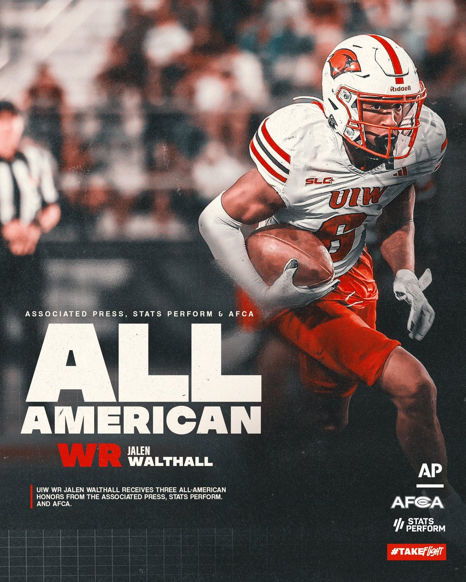 UIWFootball's tweet photo. 🫡 to our All-Americans 

#TheWord | #TakeFlight https://t.co/f4u0Qn1EOu