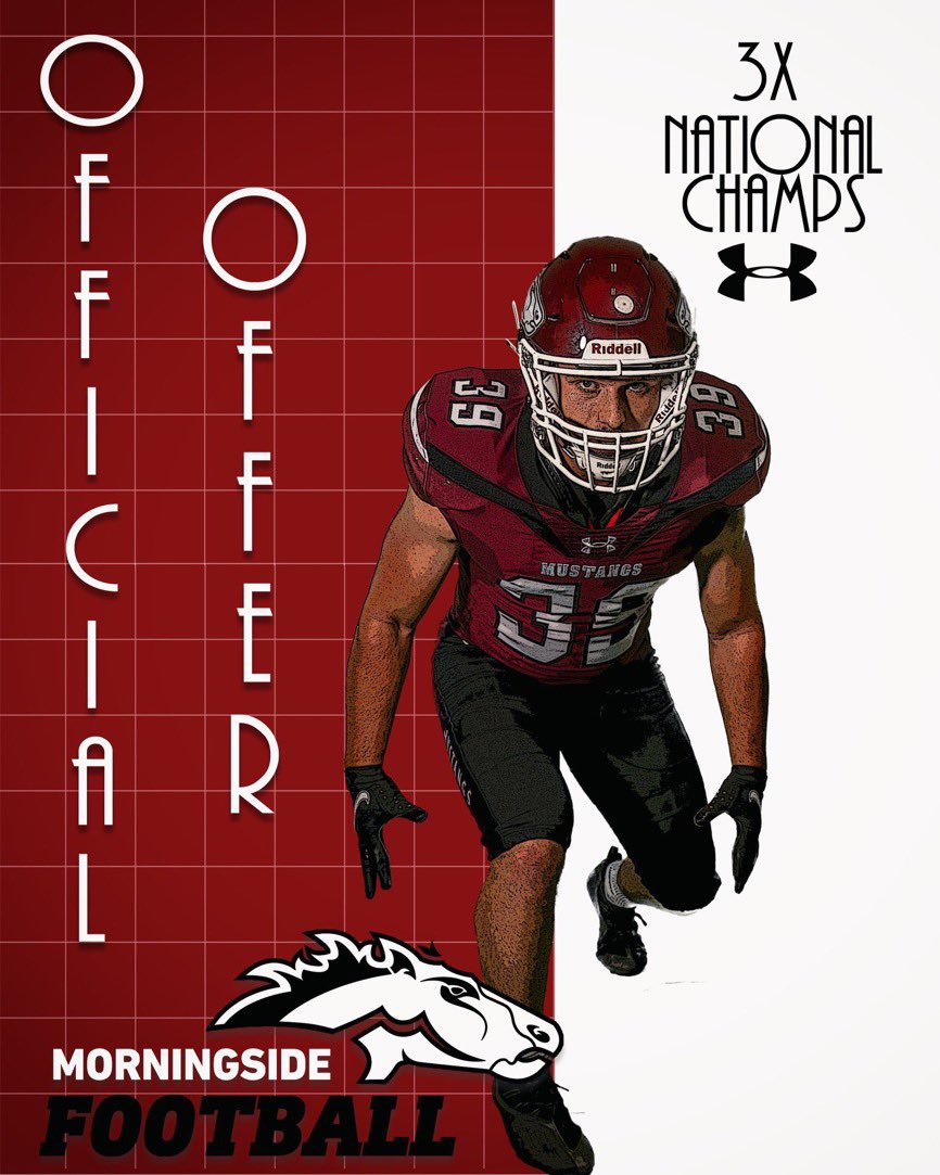 #AGTG After a good conversation with Coach @LonellJr I’m Blessed to receive an offer from MourningSide University !
<a href="/RCHS_BulldogsFB/">RCHS Bulldogs Football</a> <a href="/CoachBonner1914/">Coach Bonner</a> <a href="/LangRedBlacks/">Brandon Lang</a> <a href="/CoachCJames3/">Coach Charles J</a>
@Tc_Robinson5
<a href="/CoachCountry06/">Coach Country 🎯</a>