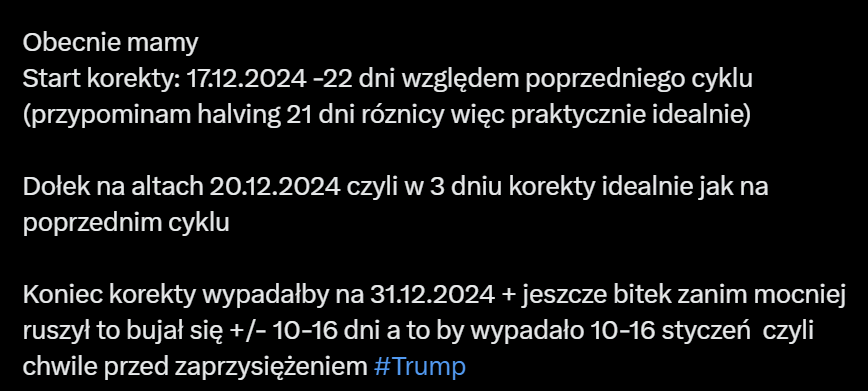 kadabrakryptox's tweet photo. #Bitcoin #kryptowaluty #BTC #Altcoins 
Darmowa grupa: https://t.co/2GE1cdh1Dj

Zastanawiają się wszyscy co da największe zwroty w tej hossie! 
Agenci AI jakieś NFT może #rwa a może mandarynki a może MENTORINGI za 7 kafli dla szczęśliwych inaczej?
Dupa kurna!
 Da to co zawsze dawało! A co najwięcej daje? Jaki projekt jest najbardziej skomplikowany do stworzenia? Jaka kategoria? czyli patrz na obrazek niżej skup się! Tam masz podpowiedź!

I co już wiesz? Niee? No jak nie? A co robiło największe rajdy na poprzednich hossach? Wchodziło do top100 z dalekich miejsc? 
#solana 
#Fantom 
i inne gagatki, gargamele i smerfy? 

Co to za podgrupa? Niektóre są 

#POW 

A niektóre 

#POS 

Już wiesz? 

niee??
 
To druga podpowiedź skup się?

Teraz już powinieneś wiedzieć? 

Nie wiesz? Kurde a sekretarka wie! Ma wyczucie skubana. Lodowe środy przez 3 lata zrobiły swoje. Nie poszły na marne!

Pójdzie to co zawsze. 

Nadal nie wiesz co? 

 Nie daj się naciągnąć na płatną grupę jakiegoś gamonia co ma doświadczenie w 
G
A
S
T
R
O
N
O
M
I

No oczywiście, że największy zwrot nie dadzą żadne płatne grupy! Żadne boty tradingowe i inne gówna scamy shity co umierają po miesiącu. 

Najwięcej dają projekty co idą w górę w górę i w górę i nie zawijają się po pół roku w bessie! Tylko pracują aktywnie! Mają super github! Rozbudowują się! Na końcu hossy influ się szczycą, że złapali po 10$ a jest już po 20$ a można było złapać po 10 centów! 

TAK TO SĄ BLOCKCHAINY WARSTWY 1

ZWANE EL JEDYNKAMI #Layer1  

Wybierzcie dobre! Większość to nie SCAMY tylko porządne projekty! Wybierzcie nowe! Które nie miały historii na poprzednich hossach! 
Które? Podpowiedź w następnej grafice! 
Pamiętajcie! to one robią głównie miliardowe marketcapy!

Jak wiecie które są na grafice to oznaczcie w komantarzach! Ich tickery i profile! Nie cykajcie się!

Na koniec powiem tyle! I dlatego mutowałem ludzi co mi marudzili 1 stycznia 2 dni temu na moim kochanym telegramie! Dlaczego? bo mi zalezy na ludziach aby zarobili! A nie żeby scamerzy zarobili na nich. 
Trzymajcie ręce pod dupą i będzie dobrze! 
Wpis z mojego X z 24.12.2024 i przeczytać tam dobrze! Pisałem, że w 1-2 tygodniu stycznia może jeszcze bujać. Żeby nie płakać, że spada!
I nie pisać mi na grupie kiedy korekta na BLOCX bo była przez 2 tygodnie! Kto chciał ten wziął.

A i przedwczoraj pisałem, że na dominacji w dół i już nie wracamy. Zobaczcie jak trafiłem.

Czas założyć płatną grupę 12500k USDT NA DZIEŃ NIE MNIEJ! 

Jeszcze zerknijcie na dzisiejsze posty @mini_krypto 
I zapraszam na grupę którą zrobił tam obnaża naganiaczy, którzy polują na wasze fiaty kopane w robotach! A was robią w ch**a! Nie dajcie się!

Pozdrawiam. Udanego weekendu

POST W CELACH HUMORYSTYCZNYCH! A JAK! Prosze wyjąć coś tam z czegoś jak ktoś ma!