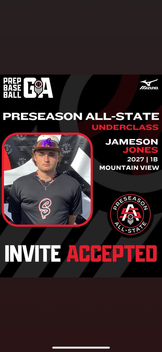 Official MV Baseball (@mvbearsbaseball) on Twitter photo Congratulations to Bears Sophomore <a href="/JonesJameson114/">Jameson Jones</a> on being selected to the Georgia PBR Preseason All State Underclass Showcase. Go Bears!! Congratulations to Bears Sophomore <a href="/JonesJameson114/">Jameson Jones</a> on being selected to the Georgia PBR Preseason All State Underclass Showcase. Go Bears!!