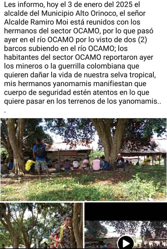Fritz Sanchez (@fritz_a_sanchez) on Twitter photo #Atencion <a href="/dhernandezlarez/">GJ. Domingo Hernández Lárez</a>
Comunidades yanomamis dl sector Ocamo #AltoOrinoco, hacen un llamado a la #FANB para establecer protocolos d vigilancia y control en la región ante el incremento d mineros en sus territorios
Recordemos q la región está protegida por Ley #Amazonas #Atencion <a href="/dhernandezlarez/">GJ. Domingo Hernández Lárez</a>
Comunidades yanomamis dl sector Ocamo #AltoOrinoco, hacen un llamado a la #FANB para establecer protocolos d vigilancia y control en la región ante el incremento d mineros en sus territorios
Recordemos q la región está protegida por Ley #Amazonas
