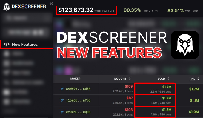 w1nklerr's tweet photo. Most Dexscreener users miss out on the NEW FEATURES.

Only 1% know how — and they’re making $100K a month with it.

So why don’t you know about them yet?

Let me show u my million-dollar setup. 🧵👇 https://t.co/aeJ22lbonf