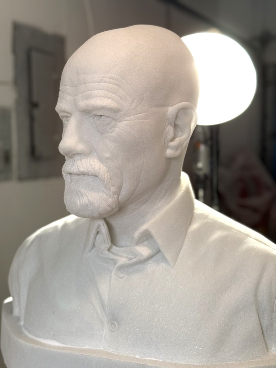 Marco Di Lucca (@marco_di_lucca) on Twitter photo Slowly getting there with the details…
#yoMrWhite #walterwhite #bryancranston <a href="/BreakingBad/">Breaking Bad</a> #marble #sculpture Slowly getting there with the details…
#yoMrWhite #walterwhite #bryancranston <a href="/BreakingBad/">Breaking Bad</a> #marble #sculpture