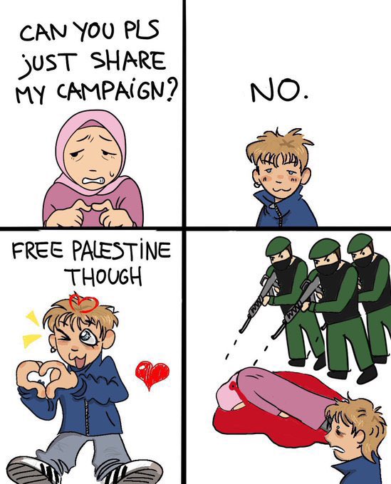 If you say you are pro-Palestine, why do you ignore us? We have endured unimaginable hardships. It is so depressing to see big accounts share images of our dead bodies but not our campaigns. Your help will allow us to vacate the place and survive death 💔

gofund.me/9f2459f2