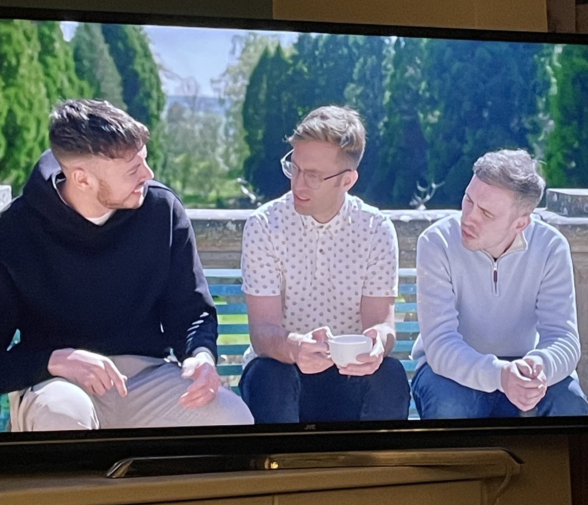 stipkins's tweet photo. I will never tell these three apart. If the shorter fella from the train comes back as well, we’re even more fucked #TheTraitors https://t.co/GOVKzYqUQO