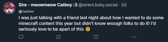 SireVT's tweet photo. @PixelThePainter hihi!! I responded to this over on the other website, if you're still accepting people I'd love to be considered! https://t.co/mlbrCp2wj0