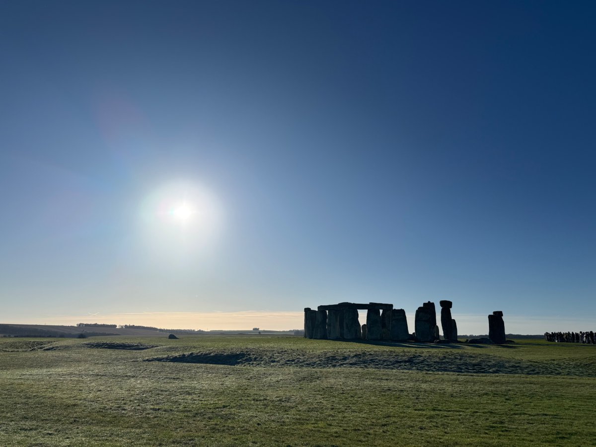 Stonehenge was looking majestic in the winter sun this morning.