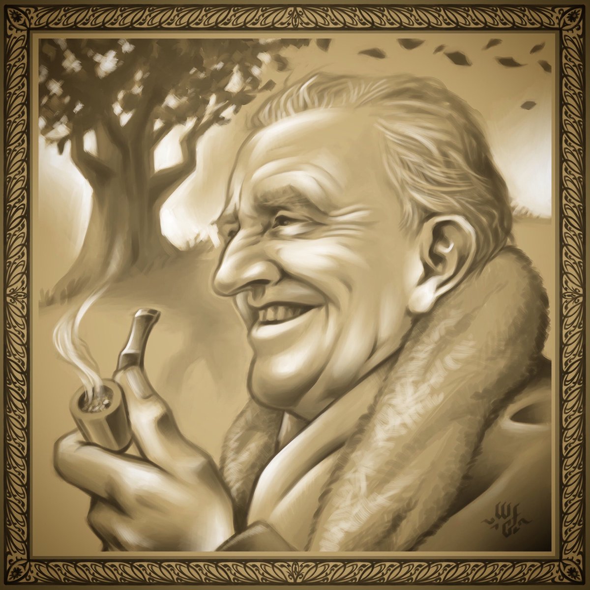 Happy birthday, Professor Tolkien! Thank you for still taking us there and back again.

#tolkien #middleearth #thehobbit #lordoftherings #silmarillion #handdrawn #pencil #noai