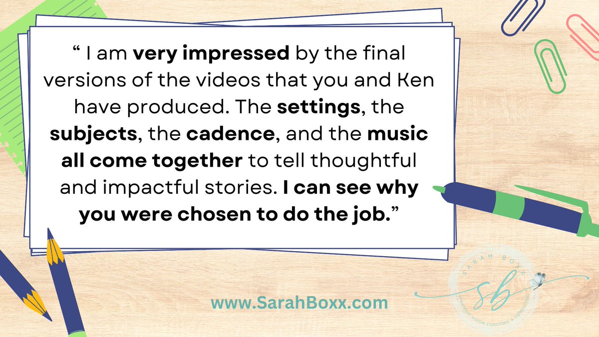 "I am very impressed... the settings, the subjects, the cadence, and the music all come together to tell thoughtful and impactful stories. I can see why you were chosen to do the job.”  - Current Client

Want more examples of how we bring stories to life?
 bit.ly/4gKITO4