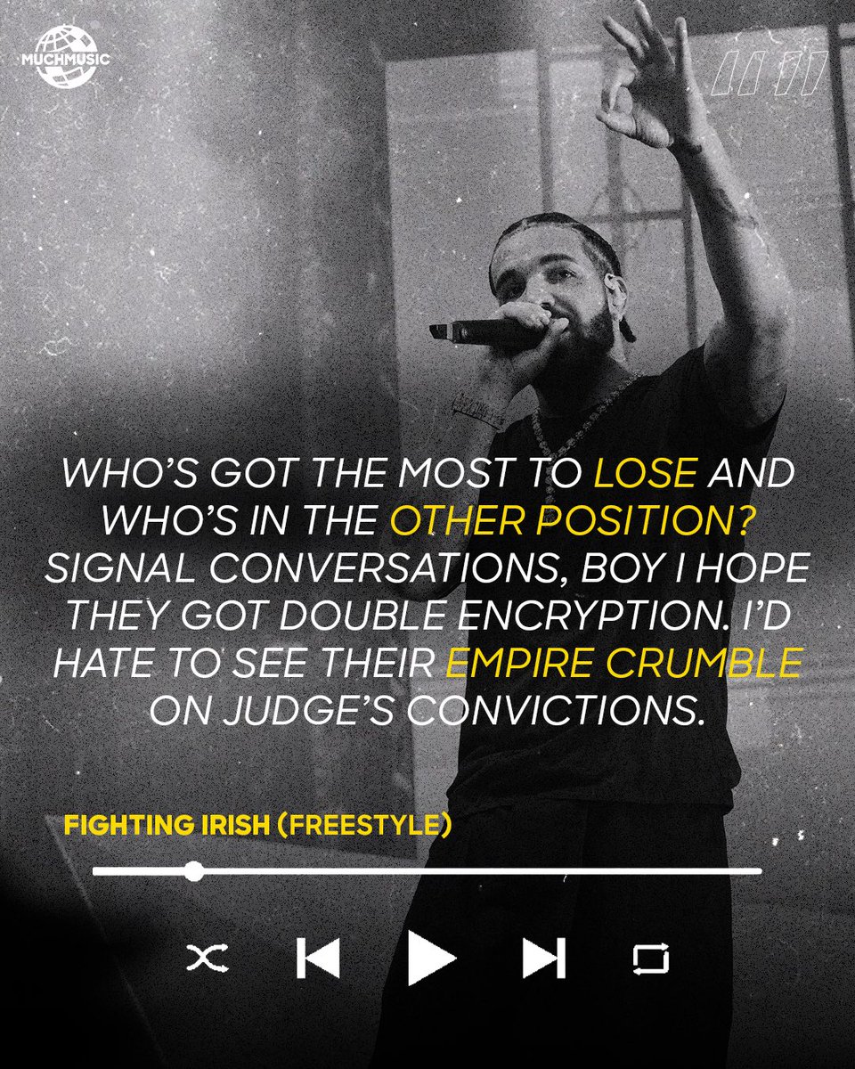 MuchMusic on X: Drake speaks his mind in new freestyle titled “Fighting  Irish” produced by Conductor Williams.🔥 t.cohOdtEcMveR  X