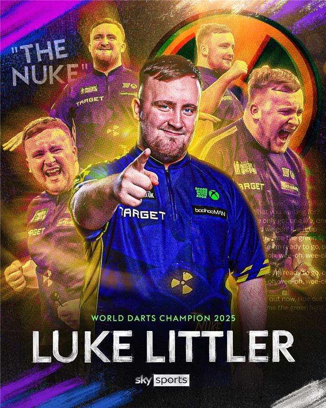 LUKE LITTLER WINS THE 2025 WORLD DARTS CHAMPIONSHIP 🏆