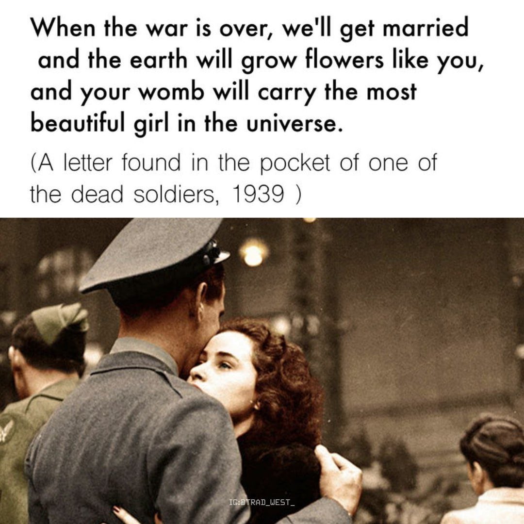 Europe sacrificed its best and bravest men, and then their sons and grandsons sacrificed Europe.