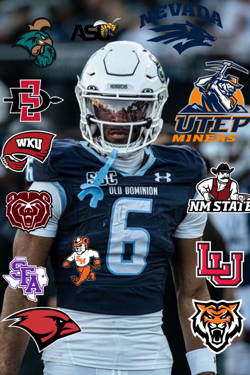 (My Client) KELBY WILLIAMS… WR transfer from ODU has picked up DOZEN OFFERS! Double digit amount of FBS + a numerous amount of FCS Offers + Several P4 schools interested!… KID IS A BALL PLAYER… 23’ season when targets was their had 500 yds + multiple TD’s <a href="/OfficialKelby/">Kelby ✞</a>
