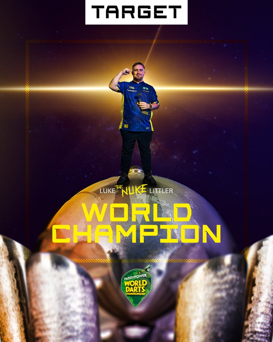 TargetDarts's tweet image. LUKE THE NUKE LITTLER IS WORLD CHAMPION 🏆