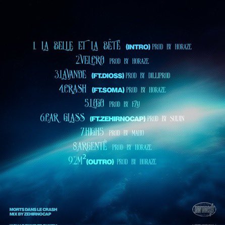 DVNO (<a href="/REAL_DVNO/">DVNO</a>) annonce la sortie de son premier album ! 

« MORTS DANS LE CRASH »

9 titres - 3 feats

📆Vendredi 10 Janvier 

Cover par <a href="/MouataLePlug/">MouataLeContacte</a>