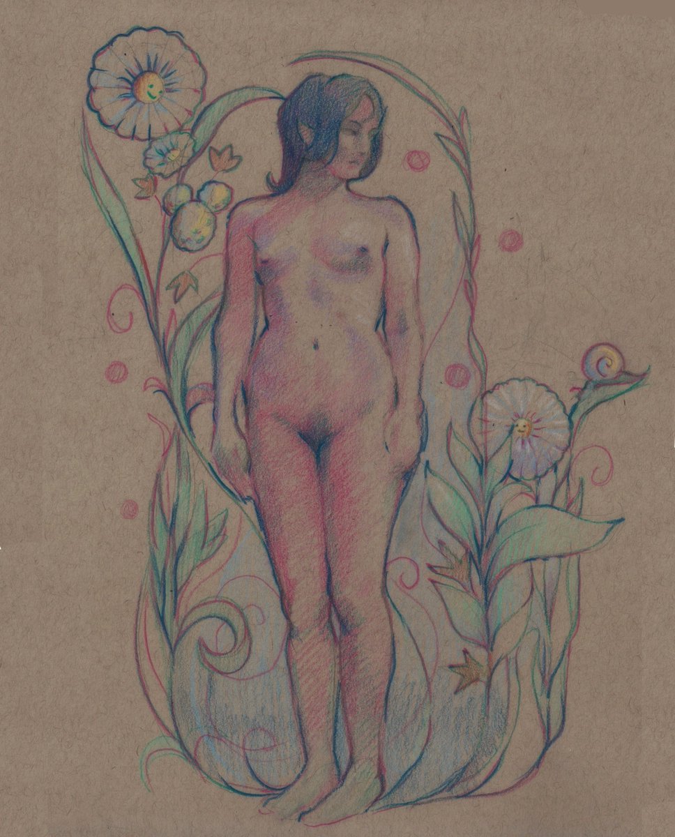 AlfieSims5's tweet photo. Nature. Colour pencil on toned paper.

#drawing #sketch #sketchbook #sketch #pencil #colorpencil #figuredrawing #traditionalart https://t.co/UMZQMq5yeu
