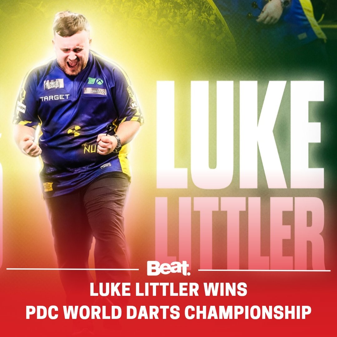 beat102103's tweet image. 🏆 Luke Littler crowned the youngest ever winner of the PDC World Darts Championship at 17 years of age!

#BeatNews
