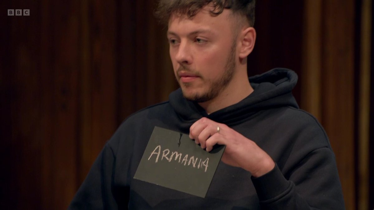 HighHopesLaura's tweet photo. You can’t tell me that Claudia doesn’t whisper in their ears to pull this stunt every week 😂 “£5k in the prize pot if you spell her name wrong” #TheTraitors https://t.co/sMs0UJApHP