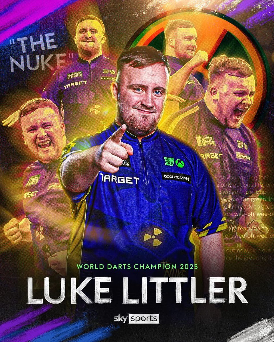 Absolutely incredible <a href="/LukeTheNuke180/">Luke Littler</a>  👏