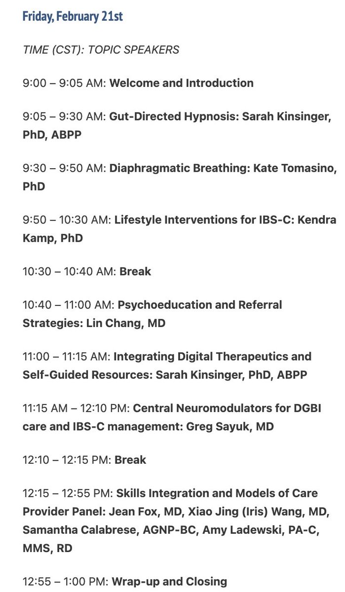 Rome PsychoGastroenterology (@romegastropsych) on Twitter photo 📢 Workshop: 8-hour course for APPs (NPs/PAs) on managing IBS-C & DGBI! 🧠 Learn the biopsychosocial model, behavioral tools, motivational interviewing, and neuromodulator use to improve patient outcomes. Open to all HCPs! 🌟 theromefoundation.org/gastropsych-sk… 📢 Workshop: 8-hour course for APPs (NPs/PAs) on managing IBS-C & DGBI! 🧠 Learn the biopsychosocial model, behavioral tools, motivational interviewing, and neuromodulator use to improve patient outcomes. Open to all HCPs! 🌟 theromefoundation.org/gastropsych-sk…